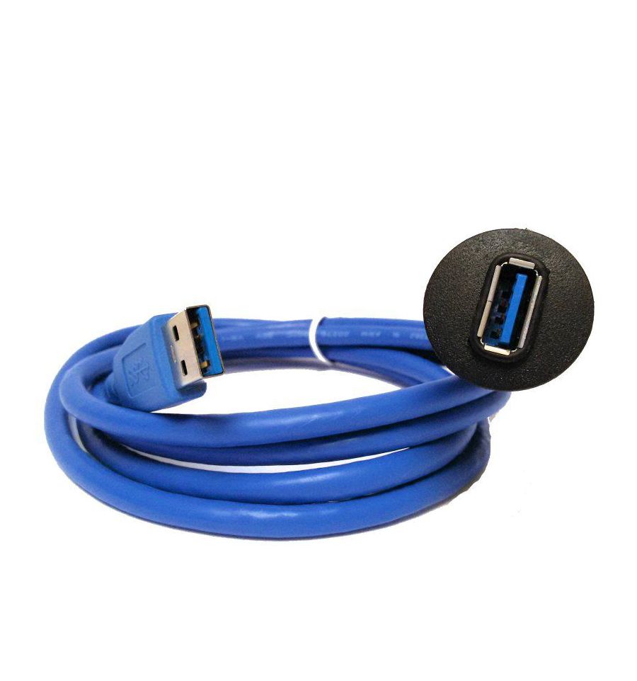 1m/3.3ft Single Port Usb Panel Flush Mount Cable Usb3.0 A Male To Usb3.0 A Female Car Mount Extension Cable Davitu Cables Adapters & Sockets 1m/3.3ft Single Port Usb Panel Flush Mount Cable Usb3.0 A Male To Usb3.0 A Female Car Mount Extension Cable Davitu Cables Adapters & Sockets