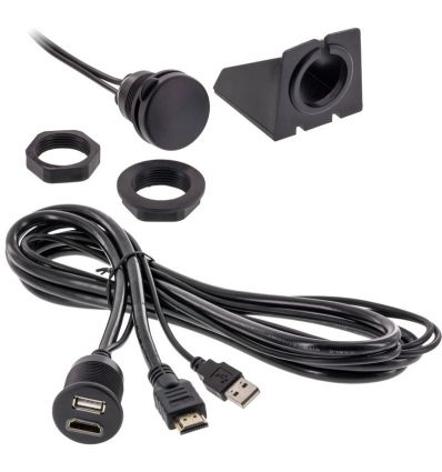 Presa HDMI + USB da pannello o incasso