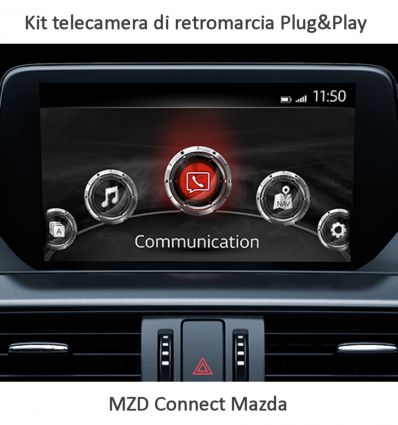 Rear camera Plug&Play kit for Mazda 2 2014 