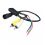 Rear-view or frontal camera adaptor cable 4pin bush to RCA, power, unmirroring
