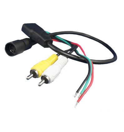 Rear-view camera adaptor cable 4pin bush to RCA