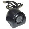 Ball-shape rear-view camera with holder for side mounting, CCD, LEDs, audio for vans