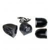 Ball-shape rear-view camera with holder for side mounting, CCD, LEDs, audio for vans