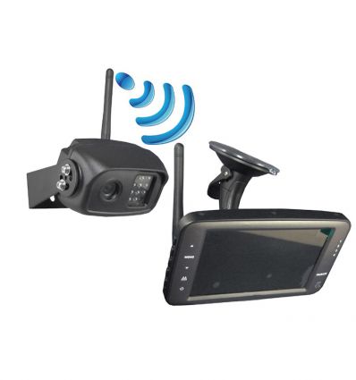 Telecamera Wireless CCD con IR + Monitor da 5''