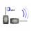 Digital transmitter and receiver for wireless transmission of audio and video signals