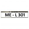 License plate holder with NTSC camera with LEDs for nightvision and guidelines