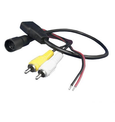 Rear-view or frontal camera adaptor cable 4pin bush to RCA