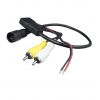 Rear-view or frontal camera adaptor cable 4pin bush to RCA