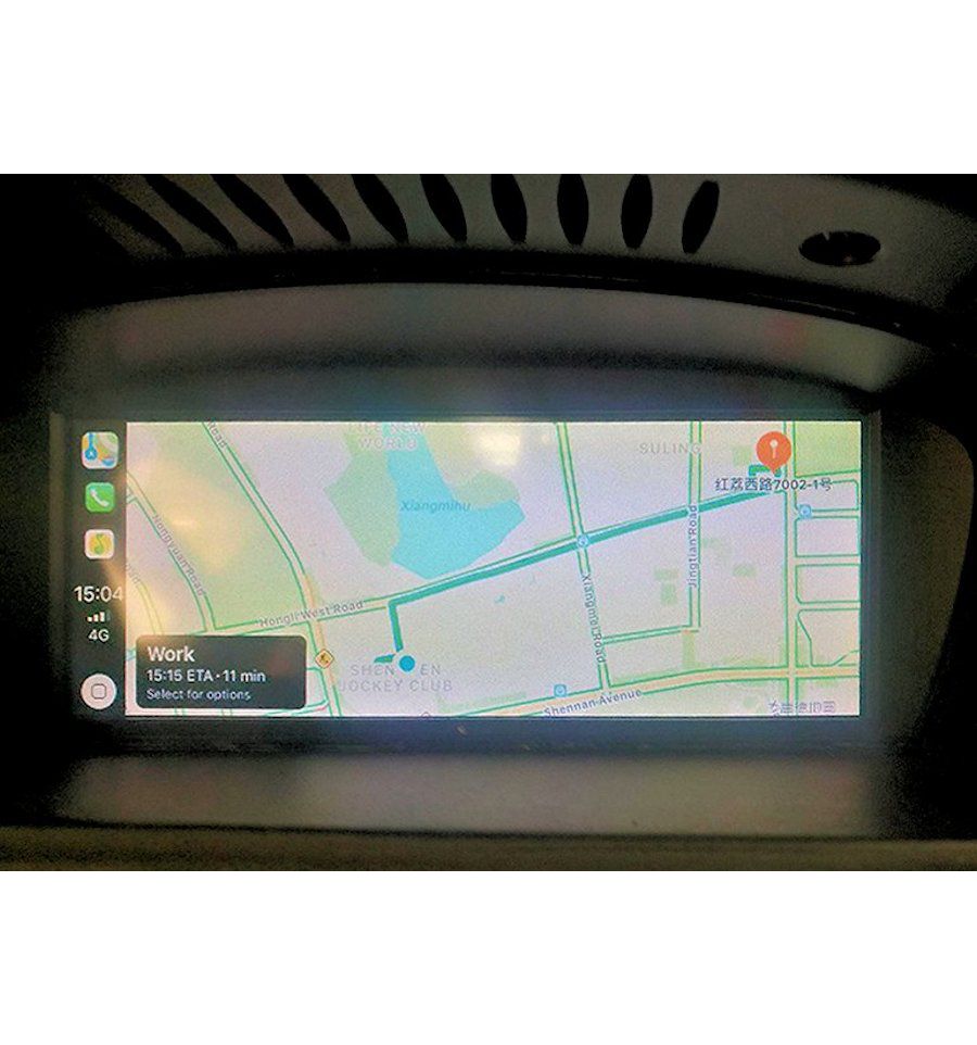 CarPlay integration interface for BMW CCC Business / Professional navigation systems