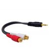 Cavo adattatore da 3.5mm jack maschio a 2 x RCA femmina stereo