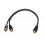 1 RCA female to 2 RCA male adapter cable