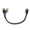 1 RCA male to 2 RCA female adapter cable
