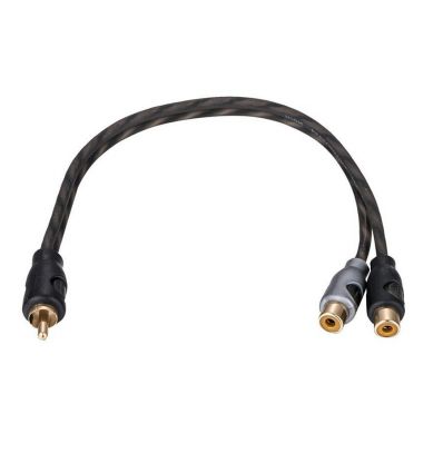 1 RCA male to 2 RCA female adapter cable