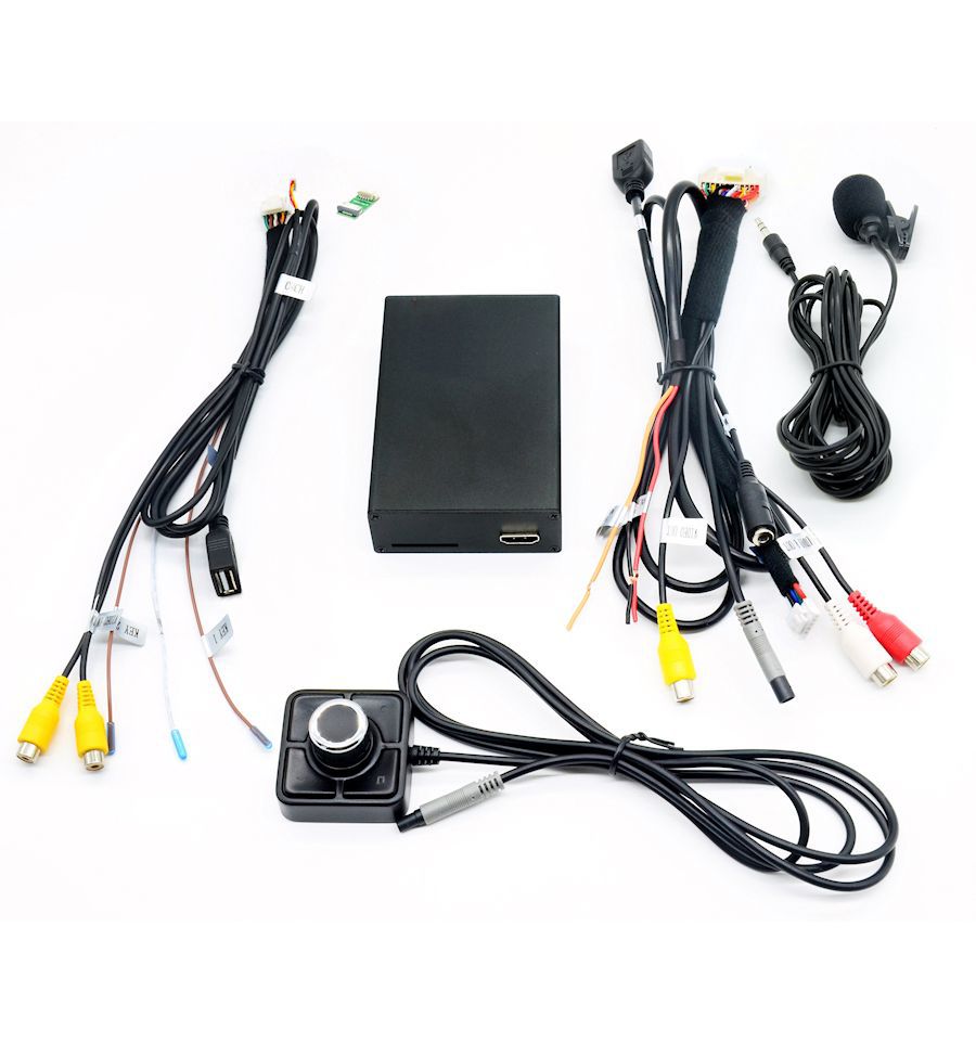 CarPlay and Android Auto integration module with USB multimedia player