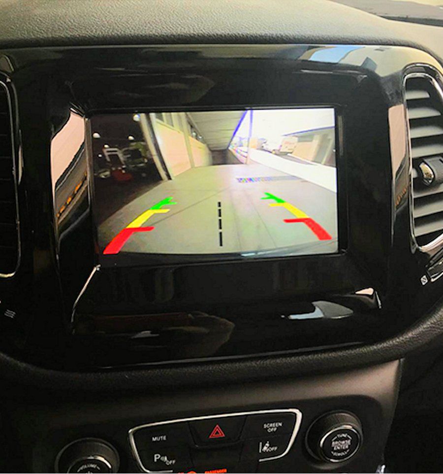 Jeep Compass from MY2017 rear view camera complete kit and video in