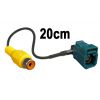 Adapter Fakra female angled to RCA female