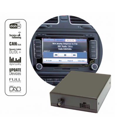 Digital DAB/DAB+ tuner for factory Skoda Swing radio