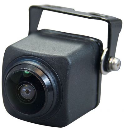 Mini mount-under front camera with fish-eye view with 205° diagonal angle