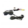 Black mini rear-view camera with switchable guidelines, PAL or NTSC