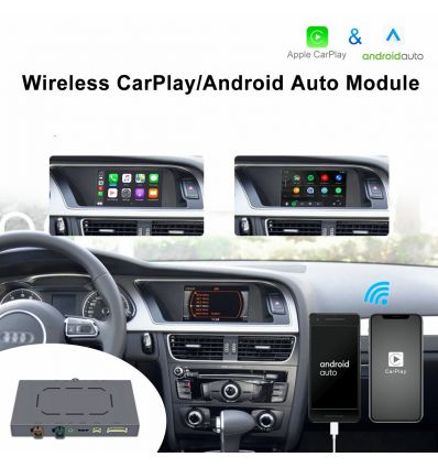 CarPlay and Android Auto integration interface for Audi Symphony or Concert systems