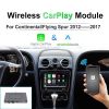 Bentley Continental e Flying Spur Interfaccia Wireless Apple CarPlay iOS Android Auto