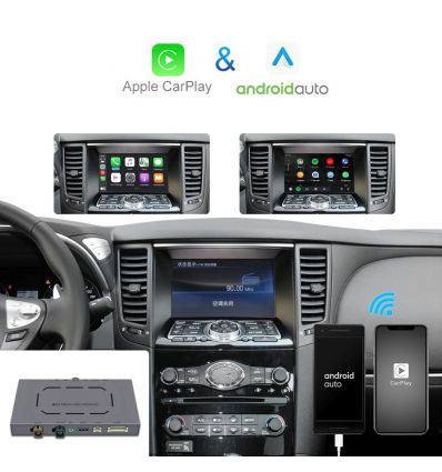 Infiniti QX60 Q70 G35 FX35 FX50 EX25 EX35 Interfaccia Wireless CarPlay e Android Auto
