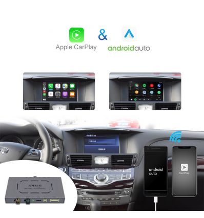 Infiniti Q70 G35 FX35 FX50 EX25 EX35 Interfaccia Wireless CarPlay e Android Auto