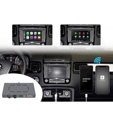 Wireless CarPlay AirPlay Android Auto Solution for Volkswagen Touareg RCD550 6.5" Small Screen