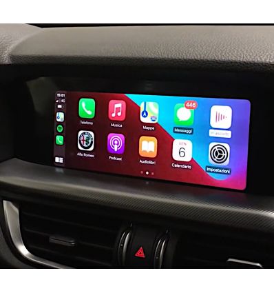 Alfa Romeo Giulietta interfaccia Wireless CarPlay e Android Auto