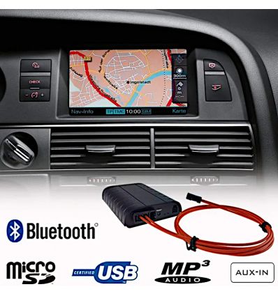 Audi MMI 2G High / Basic Bluetooth USB AUX interface (MOST)