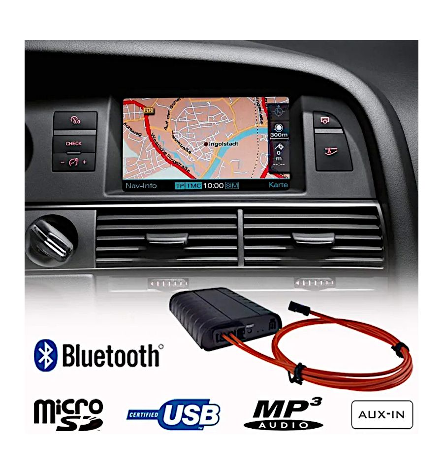 Audio Interface for Audi MMI 2G High - iPod / iPhone 3, 4, 5, 6 / USB / AUX  / Bluetooth A2DP AMI - Car Gadgets BV
