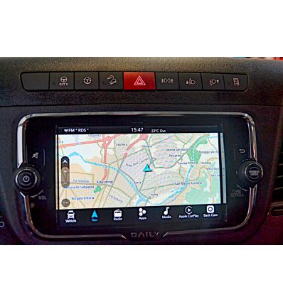 Iveco Daily 7" monitor video interface with rear and front camera input