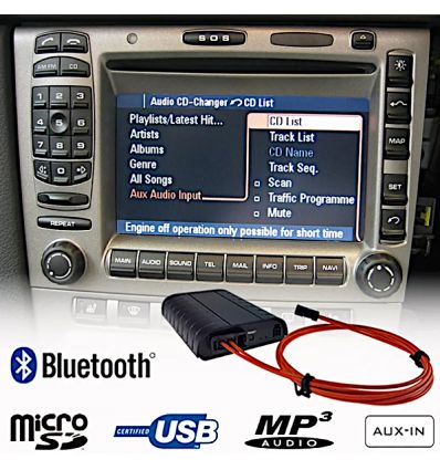 Audi MMI 2G High / Basic Bluetooth USB AUX interface (MOST)