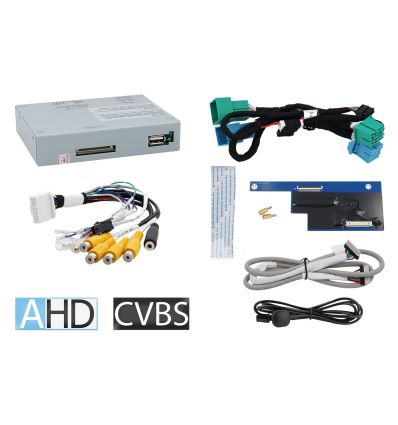 Fiat Radio MCA250 interfaccia video AHD/CVBS con ingressi telecamera retromarcia e frontale