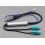 Antenna adapter DIN (Motorola) Male to Double FAKRA with Phantom amplifier (Diversity)