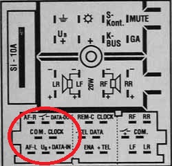 Volkswagen 8 pin (ISO) Interfaccia Vivavoce Bluetooth e ... zafira stereo wiring diagram 